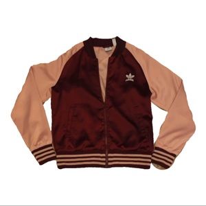 Adidas Satin Bomber Jacket womens size Small